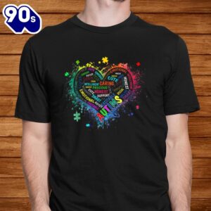 Autism Awareness Love Heart Autism Awareness Day Shirt 1