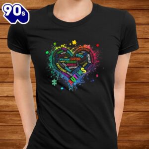 Autism Awareness Love Heart Autism Awareness Day Shirt 2