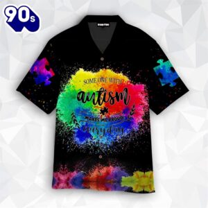 Autism Awareness Proud Of You Rainbow Hawaiian Shirt  For Men &amp Women  Adult