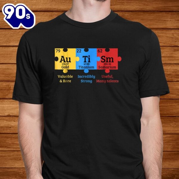 Autism Awareness Puzzle Chemical Element Shirt