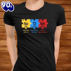 Autism Awareness Puzzle Chemical Element Shirt 2