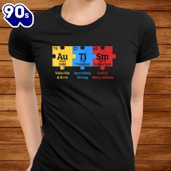 Autism Awareness Puzzle Chemical Element Shirt