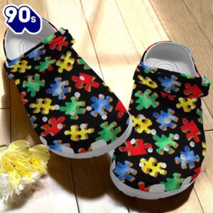 Autism Awareness Puzzle Personalized Clogs