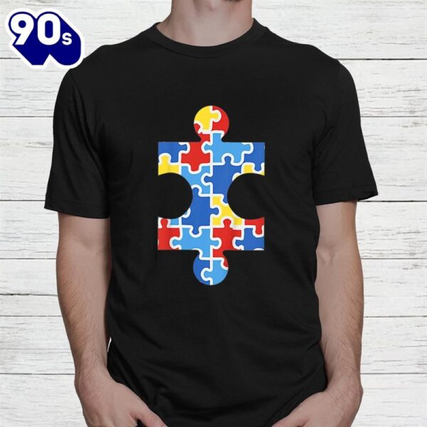 Autism Awareness Puzzle Piece Pocket Shirt Autistic Gift Shirt