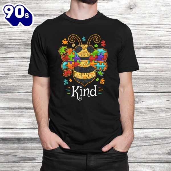 Autism Awareness Shirts Bumble Bee Be Kind Autistic Shirt