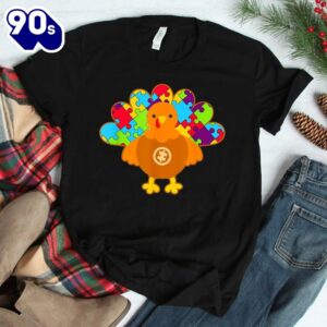 Autism Awareness Thanksgiving Autism Turkey Shirt 2