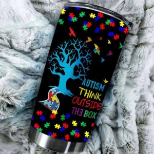 Autism Awareness Tumbler Cup Gift For Mom Dad Kids 2