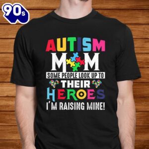 Autism Mom Shirt My Son Is Hero Autism Awareness Costume Shirt 1