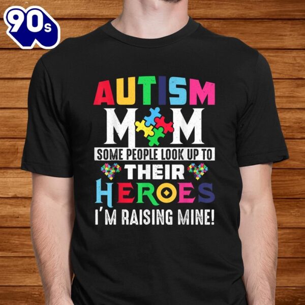 Autism Mom Shirt My Son Is Hero Autism Awareness Costume Shirt