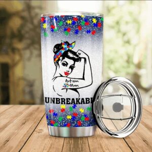 Autism Mom Tumbler Idea Unbreakable Autism Awareness Puzzle Tumbler Idea 1