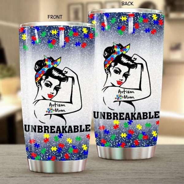 Autism Mom Tumbler Idea Unbreakable Autism Awareness Puzzle Tumbler Idea