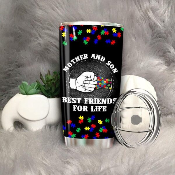 Autism Mom Tumbler Ideas Mother And Son Best Friends For Life Autism Awareness