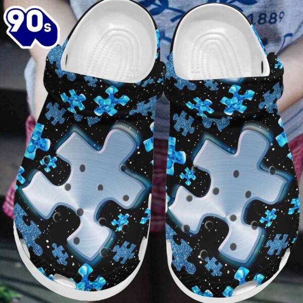 Autism Personalized Clog Custom Name Text Color Number Fashion Style For Women Men Kid Print 3D Autism Awareness_4415