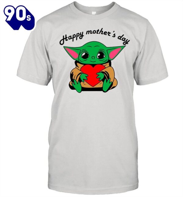 Baby Yoda Hug Heart Happy Mother’s Day shirt