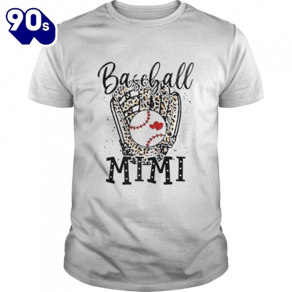 Baseball Mimi Leopard Game Day Baseball Lover Mother’s Day Shirt