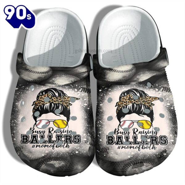 Baseball Mom Of Both Mother Day Ballers Shoes Personalized Clogs
