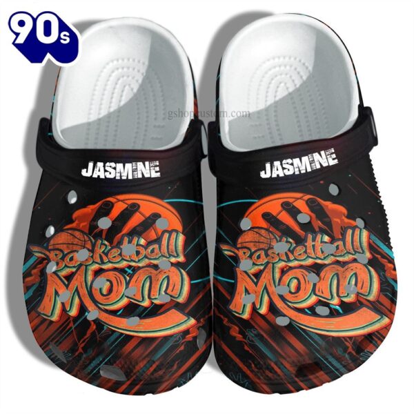 Basketball Mom Supporter Boy Mother Basketball Customize Clog Personalize Name