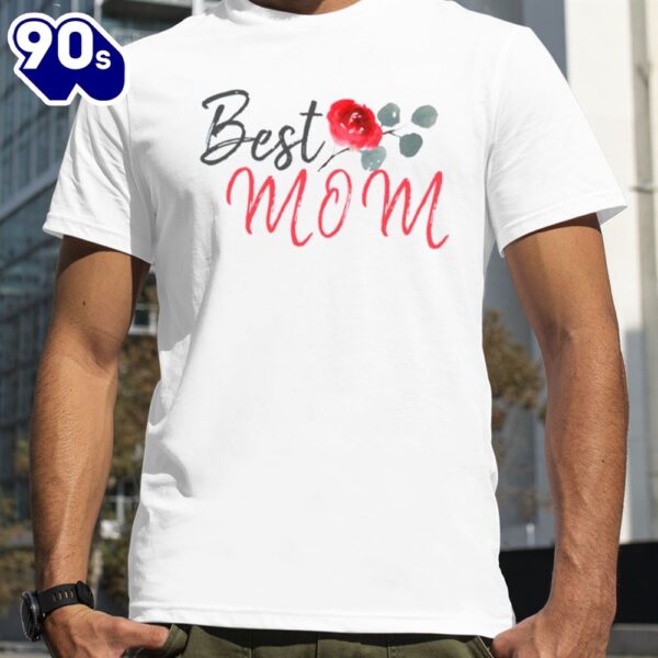 Best Mom Red Rose Watercolor Mother’s Day shirt