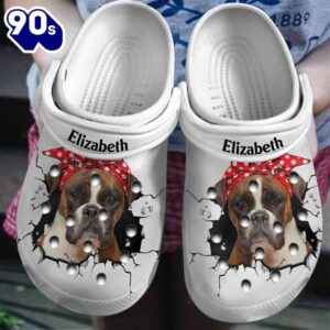 Boxer Mom Classic Personalized Clogs