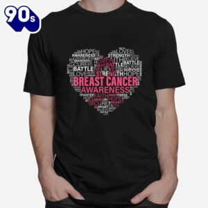 Breast Cancer Awareness Fighting Hope Support Strong Warrior Shirt 1
