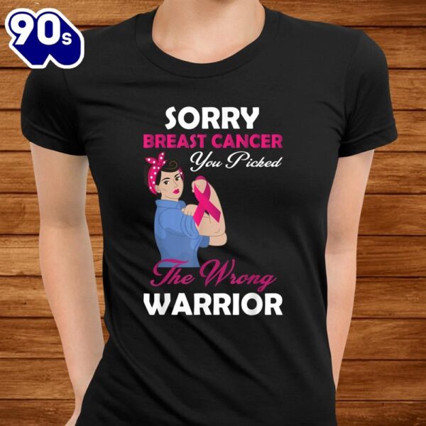 Breast Cancer Awareness T-Shirt Sorry Breast Cancer Men