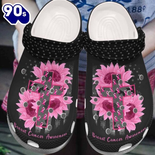 Breast Cancer Personalized Clog Custom Name