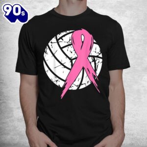 Breast Cancer Pink Ribbon Volleyball Awareness Costume Shirt 1
