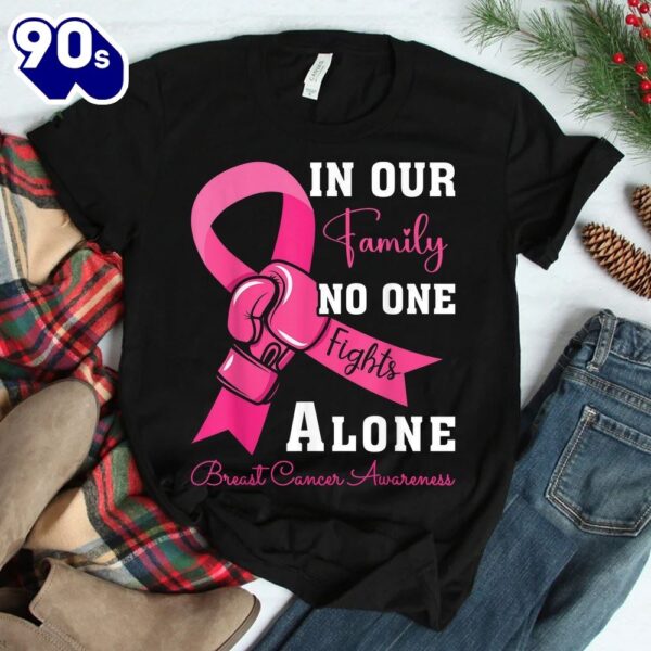 Breast Cancer Support Family Women Breast Cancer Awareness Shirt