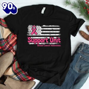 Breast Cancer Support Unit Flag Pink Breast Cancer Awareness Shirt 1