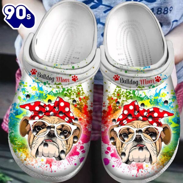Bulldog Mom Classic Shoes Mothers Day Gift Personalized Clogs