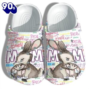 Bunny Mom Shoes – Baby Bunny And Grandma Shoes Personalized Clogs