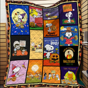 Cartoon Character Rectangle Snoopy Halloween Quilt Fleece Blanket Fan Made All Season 3d Blanket Mother Day Gift