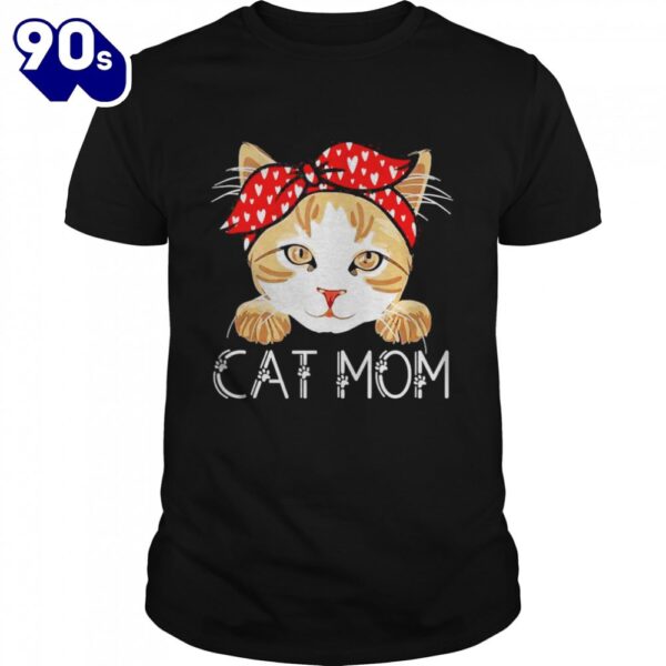 Cat Mom Fun Cat Paw Kitty Matching Family Mother’s Day Shirt