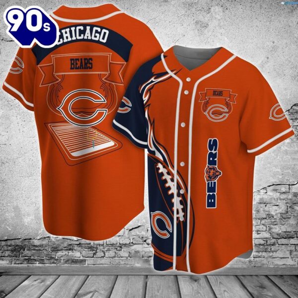 Chicago Bears NFL Custom Baseball Jersey Shirts