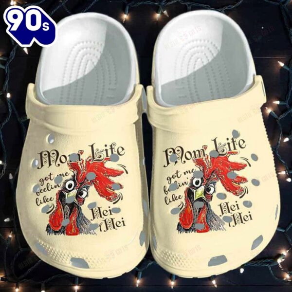 Chicken Mom Life Classic Personalized Clogs