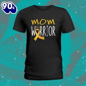 Childhood Cancer Awareness Mom Of A Warrior Shirt 1