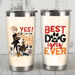 Crazy Dog Mom Stainless Steel…