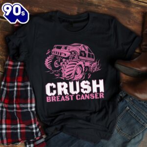 Crush Breast Cancer Awareness Month Monster Truck Shirt 1