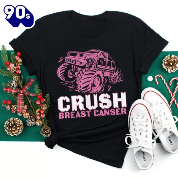 Crush Breast Cancer Awareness Month Monster Truck Shirt