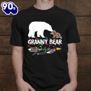 Cute Granny Bear Autism Awareness Shirt Autistic Family Shirt 1