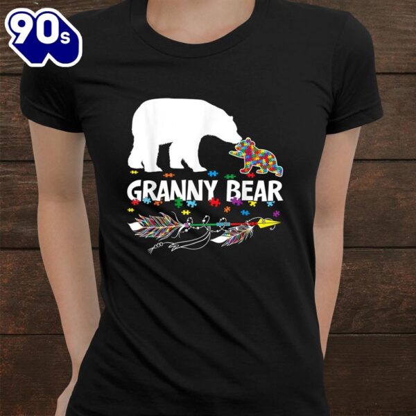 Cute Granny Bear Autism Awareness Shirt Autistic Family Shirt