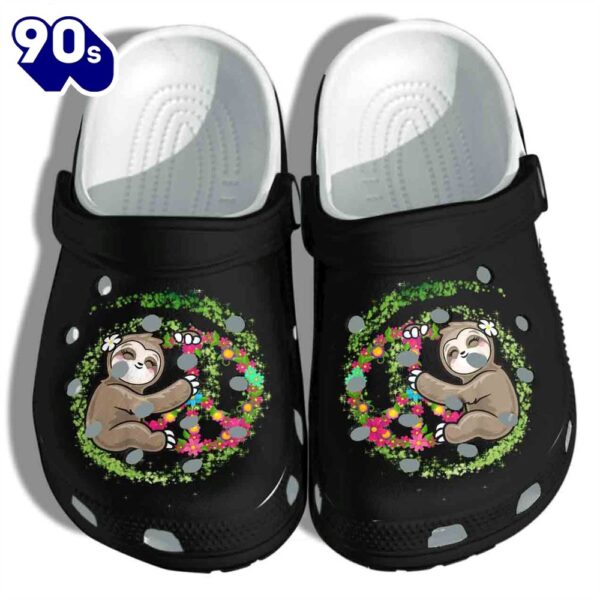 Cutie Sloth Shoes Autism Awareness Flower Personalized Clogs