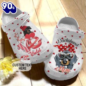 Dachshund Mom Classic Personalized Clogs
