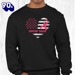 Family Breast Cancer Awareness Pink Ribbon Support Squad Shirt 2