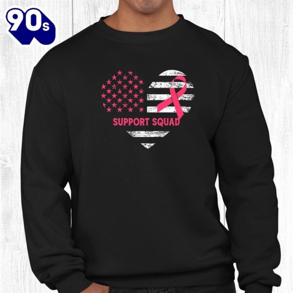 Family Breast Cancer Awareness Pink Ribbon Support Squad Shirt