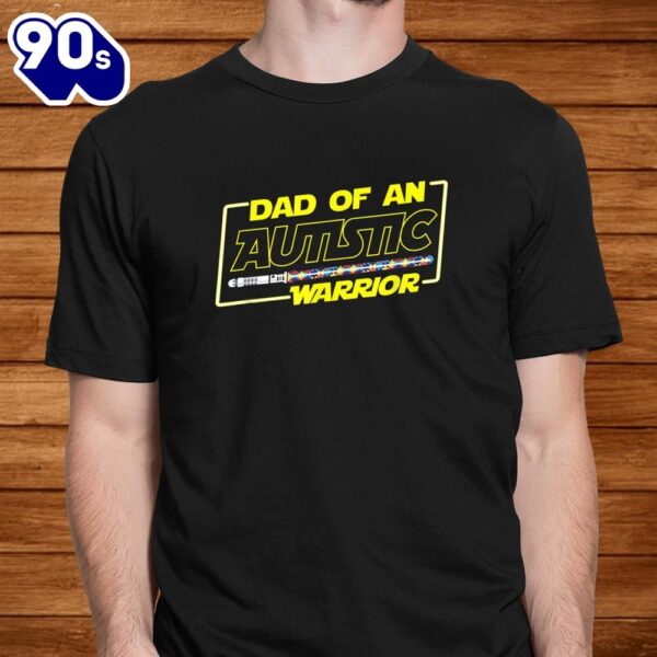 Fathers Day Autism Warrior Awareness Dad Shirt
