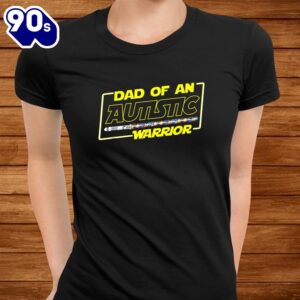 Fathers Day Autism Warrior Awareness Dad Shirt 2
