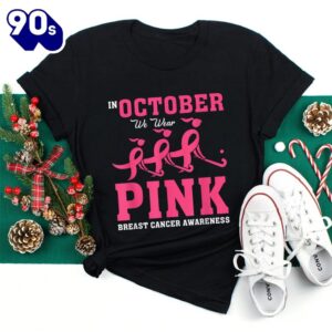 Field Hockey For Girls Breast Cancer Awareness Pink Ribbon Shirt 2