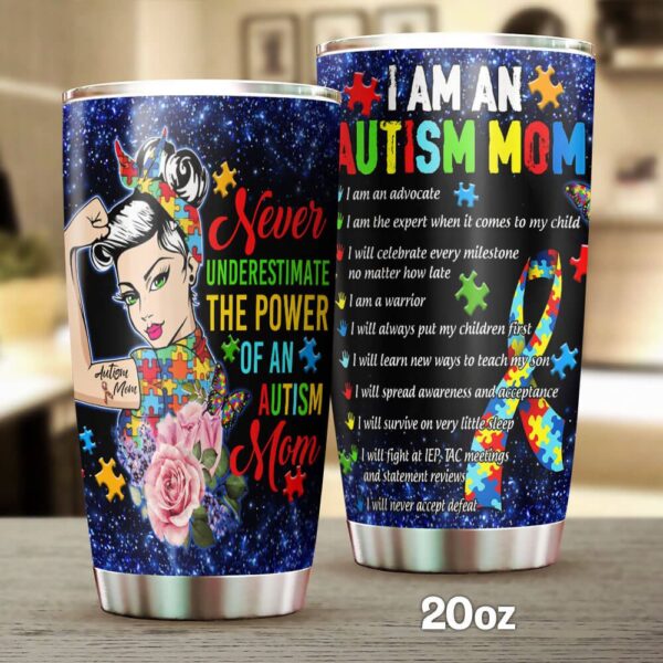 Autism Mom Stainless Steel Tumbler