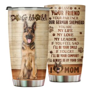 Dog Mom German Shepherd Stainless…